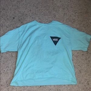 This is a cropped vans shirt!